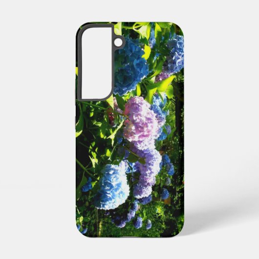 Hydrangea Tuin Hoestelcase Samsung Galaxy Hoesje (Achterkant)