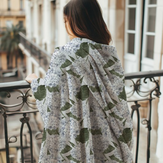Hydrangea Tuin Monogram Fleece Deken
