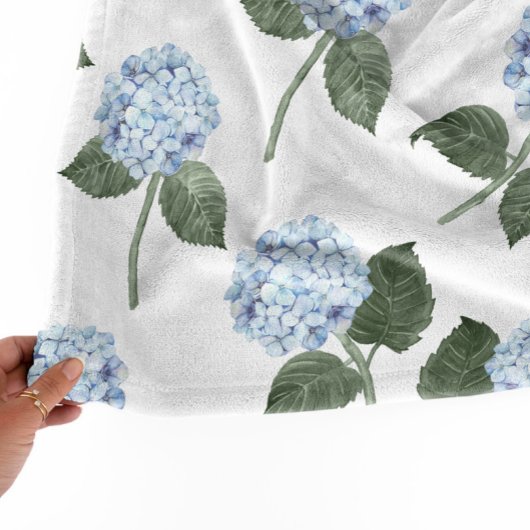 Hydrangea Tuin Monogram Fleece Deken