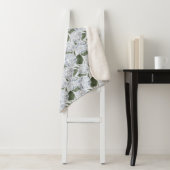 Hydrangea Tuin Monogram  Sherpa Deken (In situ)