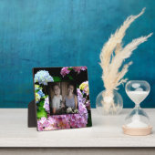 Hydrangea Tuin Roze paarse Blauw Groen Bloemen Fotoplaat (Insitu)