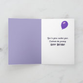 Hydrangea Tuin Verjaardag Kaart (Binnen)