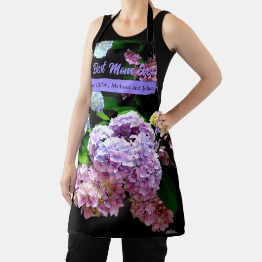 Hydrangea tuinroze blauw paarse floremgeschenk schort (Insitu)