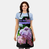 Hydrangea tuinroze blauw paarse floremgeschenk schort (Gedragen)