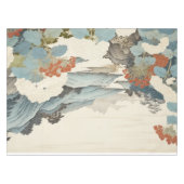 Hydrangea tuinschilderij buiten. tafelkleed (Voorkant (Horizontaal))