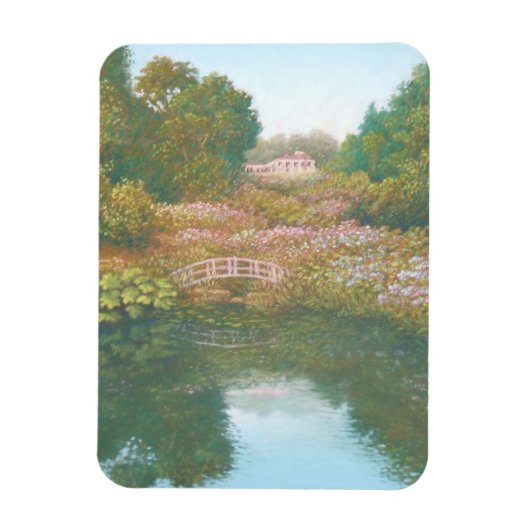 Hydrangea Valley, Trebah Cornwall Fotomagneet Magneet (Verticaal)