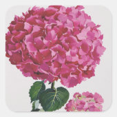 Hydrangea Vierkante Sticker (Voorkant)