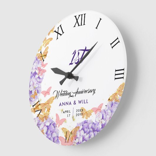 Hydrangea Vlinder Boho Chic Huwelijksjubileum Grote Klok (Hoek)
