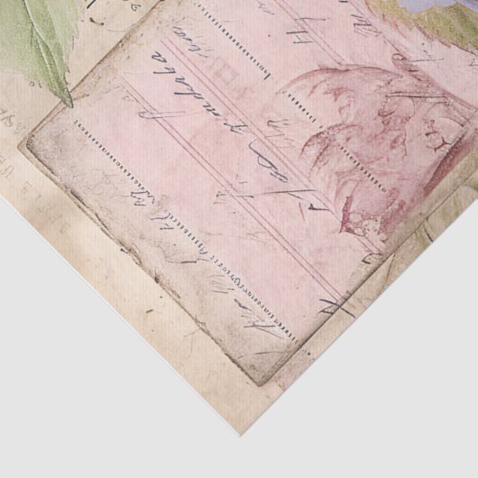  Hydrangea & Vlinder Decoupage Ephemera Tissuepapier (Detail)