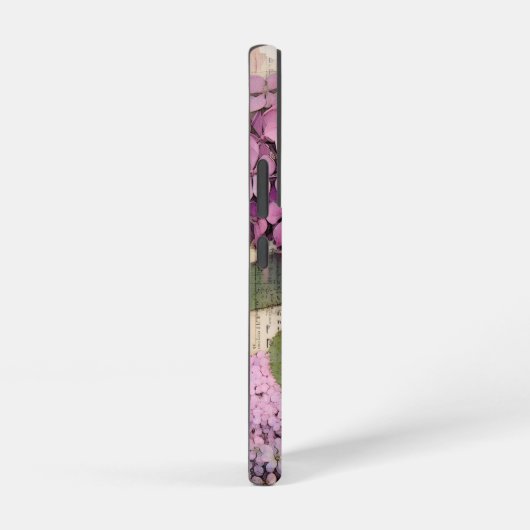  Hydrangea & Vlinderroze gepersonaliseerd Samsung Galaxy Hoesje (Rechterkant)