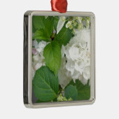 Hydrangea Vloergroene witte Natuur TuinPlanten Metalen Ornament (Rechts)