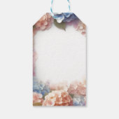 Hydrangea Watercolor Bedankingscadeau-etiketten Cadeaulabel (Achterkant)