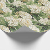 Hydrangea watercolour floral Boho retro flowers Cadeaupapier (Hoek)