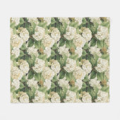 Hydrangea watercolour floral Boho retro flowers Fleece Deken (Voorkant (Horizontaal))