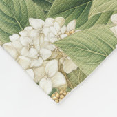Hydrangea watercolour floral Boho retro flowers Fleece Deken (Hoek)