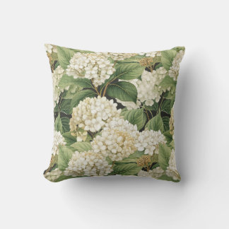 Hydrangea watercolour floral Boho retro flowers Kussen