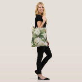 Hydrangea watercolour floral Boho retro flowers Tote Bag (Op model)