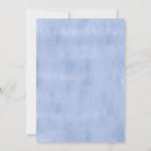 Hydrangea Waterverf Bloemen Meisje Foto Geboorte Aankondiging (Achterkant)