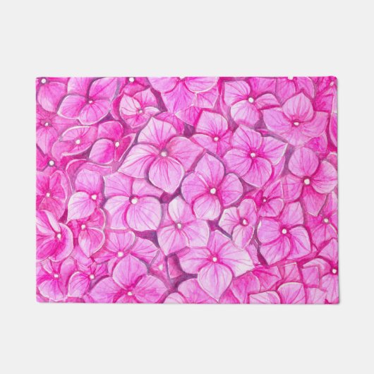 Hydrangea-waterverf Deurmat (Voorkant)