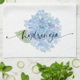 Hydrangea waterverf Kitchen Towel Theedoek