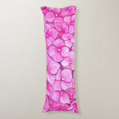 Hydrangea-waterverf Lichaamskussen (Voorkant Verticaal)