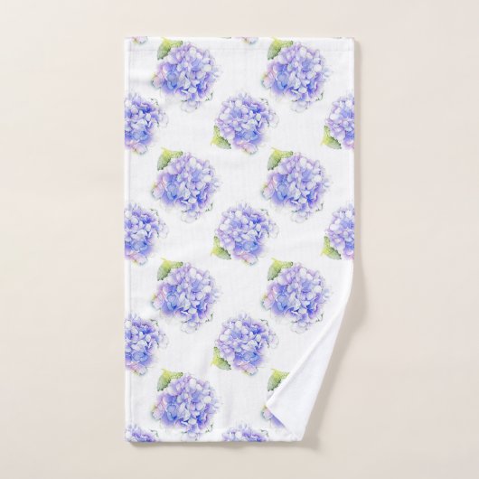 Hydrangea Waterverf Patroon Bad Handdoek (Handdoek)