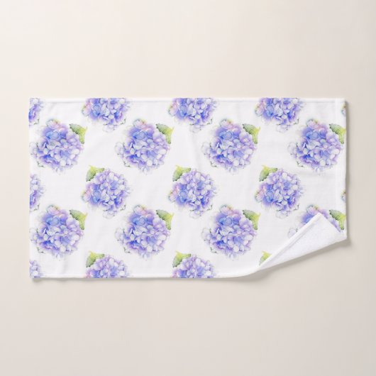 Hydrangea Waterverf Patroon Bad Handdoek (Handdoek)