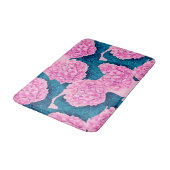 Hydrangea waterverf patroon, roze en blauw badmat (Gekanteld)