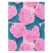 Hydrangea waterverf patroon, roze en blauw tafelkleed (Voorkant)
