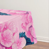 Hydrangea waterverf patroon, roze en blauw tafelkleed (Voorbeeld)
