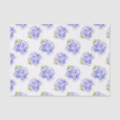 Hydrangea Waterverf Patroon Tissuepapier (Voorkant)