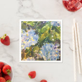 Hydrangea waterverf print servetten (Insitu)