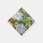 Hydrangea waterverf print servetten (Hoek)
