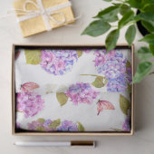 Hydrangea Waterverf Serie Ontwerp 13 Tissuepapier (Geschenk)