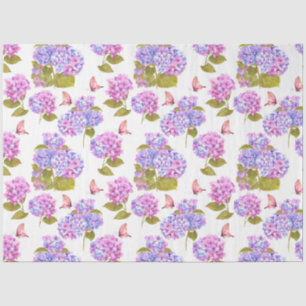 Hydrangea Waterverf Serie Ontwerp 13 Tissuepapier