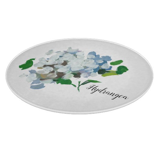 Hydrangea-Waterverf Snijplank (Hoek)