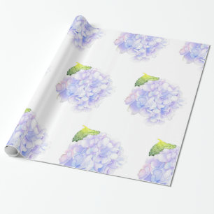 Hydrangea Waterverf vignetpatroon Cadeaupapier