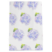 Hydrangea Waterverf vignetpatroon Medium Cadeauzakje (Achterkant)