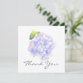 Hydrangea Waterverf Vignette Hartelijk dank Bedankkaart (Staand voorkant)