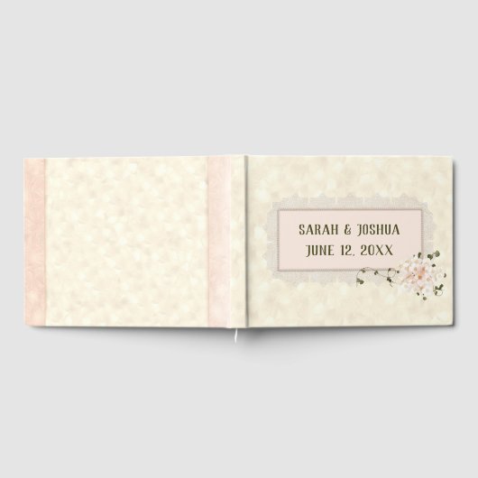 Hydrangea Wedding Blossoms with Frame Gastenboek (Volledig)