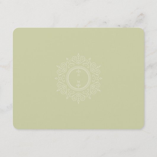 Hydrangea Wedding Information Kaart  (Achterkant)