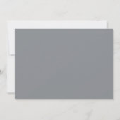 Hydrangea Wedding Invitation - Grijs Kaart (Achterkant)