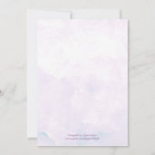 Hydrangea Wedding Invitations Kaart (Achterkant)