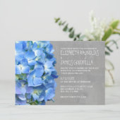 Hydrangea Wedding Invitations Kaart (Staand voorkant)