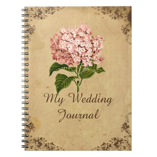 Hydrangea Wedding Journal Notitieboek (Voorkant)