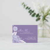 Hydrangea Wedding Reception Informatiekaartje (Staand voorkant)
