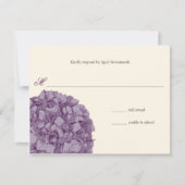 Hydrangea Wedding Response RSVP Kaartje (Voorkant)
