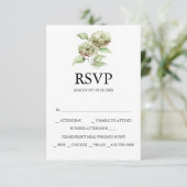 Hydrangea Wedding RSVP Cards (Staand voorkant)