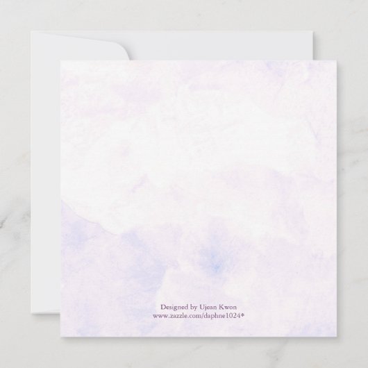 Hydrangea Wedding Save the Date (Achterkant)