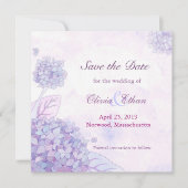 Hydrangea Wedding Save the Date (Voorkant)